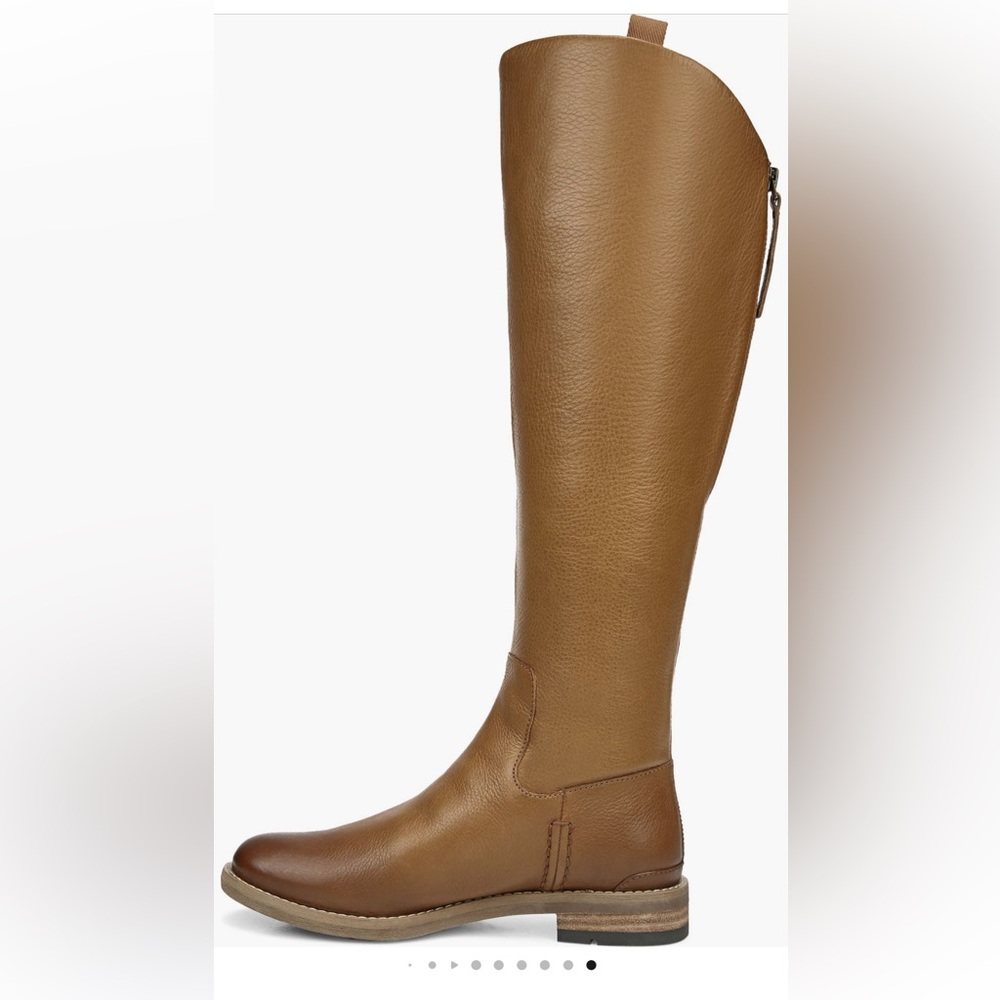 Franco Sarto Meyer Knee High Boot riding boots‎ brown leather 7 wide calf NWT - Picture 9 of 9